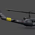 Gray Navy Military Helicopter Featuring Yellow Stripe Tail Markings And Number 103