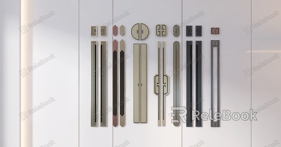 New Chinese Style Door Handle Handle Combination Door Handle Hardware Accessories model