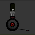 Black Over Ear Headphones With Blue Lighting And Mesh Design Modern Sleek Audio Electronic Device