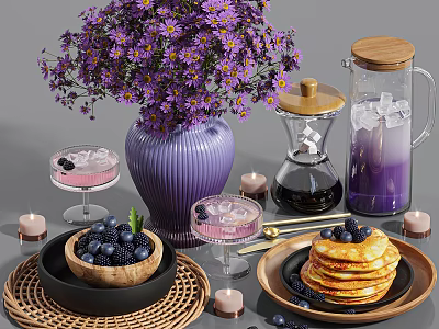Modern Tableware 3d model