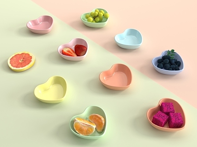 Love Ceramic Fluttershy Food Fruit 3d model