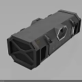 Heavy Duty Grey Metal Equipment Case With Locking Latches Reinforced Frame And Ventilation Grilles