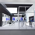 Metaverse Smart Digital Sports Exhibition Booth With Large Screens And Interactive Displays