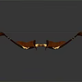 Traditional Wooden Bow Design With Elegant Carvings And Smooth Curves