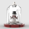 LEGO toy blocks crystal bottle snowman christmas christmas christmas gift 3d model