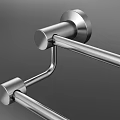 Modern Stainless Steel Double Towel Rail For Bathroom