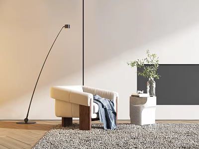 modern sofa chair single sofa 3d model