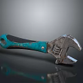 Pipe pliers vise bench vise wrench tool hardware tool processing tool furniture 3d model