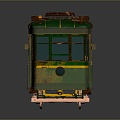 vintage train steam train train carriage locomotive head steam car carriage train modern vehicle 3d model