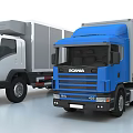 Industrial Equipment Various Colored Truck Models For Industrial Logistics And Transport