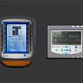 Electronic Control Devices With Digital Displays Test Data Ready Status And Control Buttons