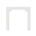 White Classic Wooden Door Arch Design For Home Interior Entryway Decoration