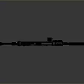 High Quality Tactical Black Rifle With Scope Magazine And Modern Design