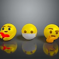 Game And Movie Characters Featuring Yellow Emoji With Heart Mask And Thinking Expressions