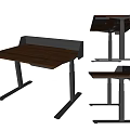 Electric Lifting Table Automatic Lifting Desk Smart Desk Lifting Computer Desk Writing Desk 3d model
