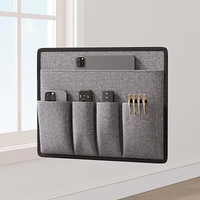 Wall Mounted Fabric Storage Organizer With Multiple Pockets For Daily Essentials 3d model