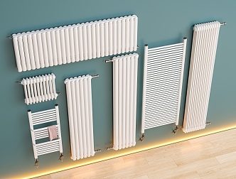 Modern radiator heater radiator electric heater heating plate heater vertical radiator 3d model