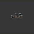 Painted Orc Warrior Characters With Stone Hammer And Floral Base Details