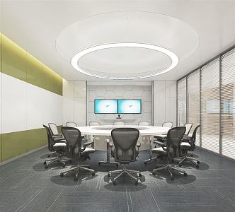 Modern Conference Room 3d model