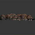 Assorted Mixed Nuts Placed On A Glass Plate With Orange Nutcracker