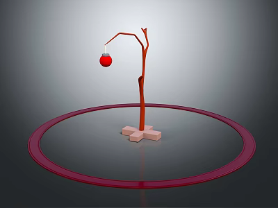 Chinese Lantern Paper Lantern Red Lantern Lighting Fixtures 3d model