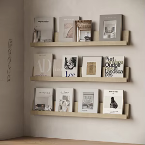 Modern Bookshelf Books Magazine Decorations Decorative Books Book Ornaments 3d model