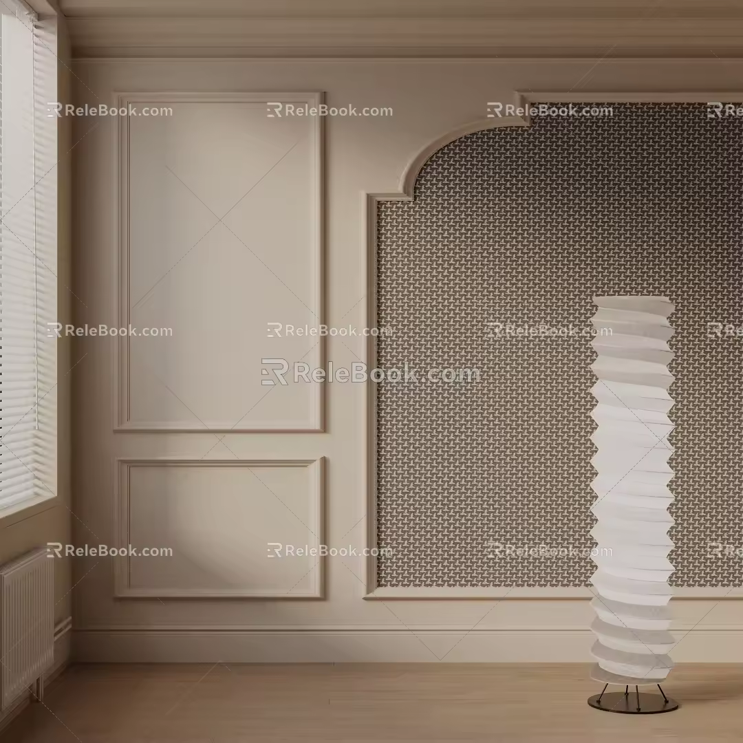 Modern floor lamp 3d model