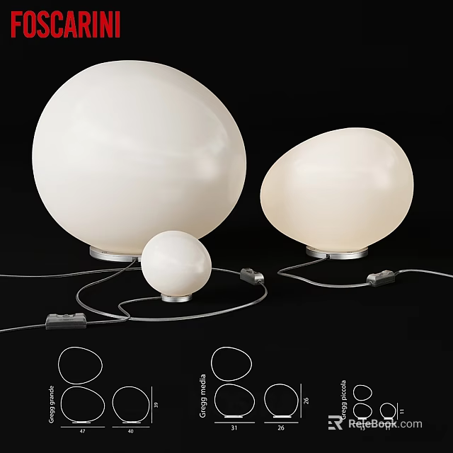 Modern Dining Table Decor With White Spherical Lamps And Lighting Fixtures 3d model 