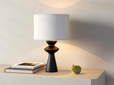 Modern medieval table lamp book fruit model