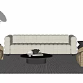 Modern Sofa Coffee Table Combination Sofa Coffee Table 3d model