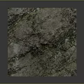 Realistic Mountain Landscape with Green Vegetation and Gray Rock Textures 3D Terrain Model