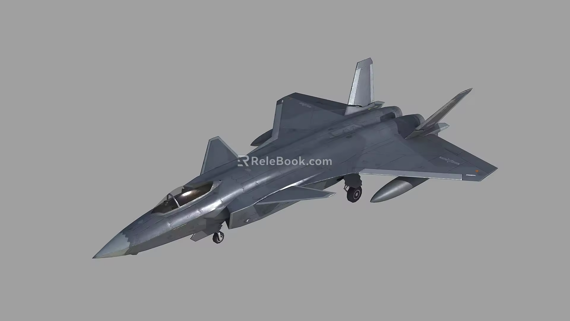 PBR J-20 Fighter J20 Veyron Fighter J20 J-20 Bound Animation Stealth Fighter Chengfei 3d model