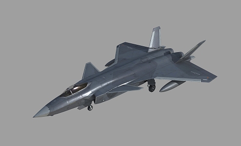 PBR J-20 Fighter J20 Veyron Fighter J20 J-20 Bound Animation Stealth Fighter Chengfei 3d model