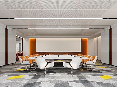 Modern Meeting Room Meeting Table and Chair model