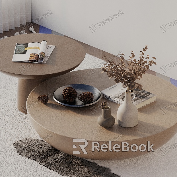 Modern coffee table model