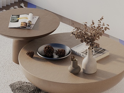 Modern coffee table model