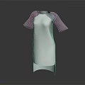 Fashionable White Women's Dress With Transparent Sleeves And Modern Minimalist Design