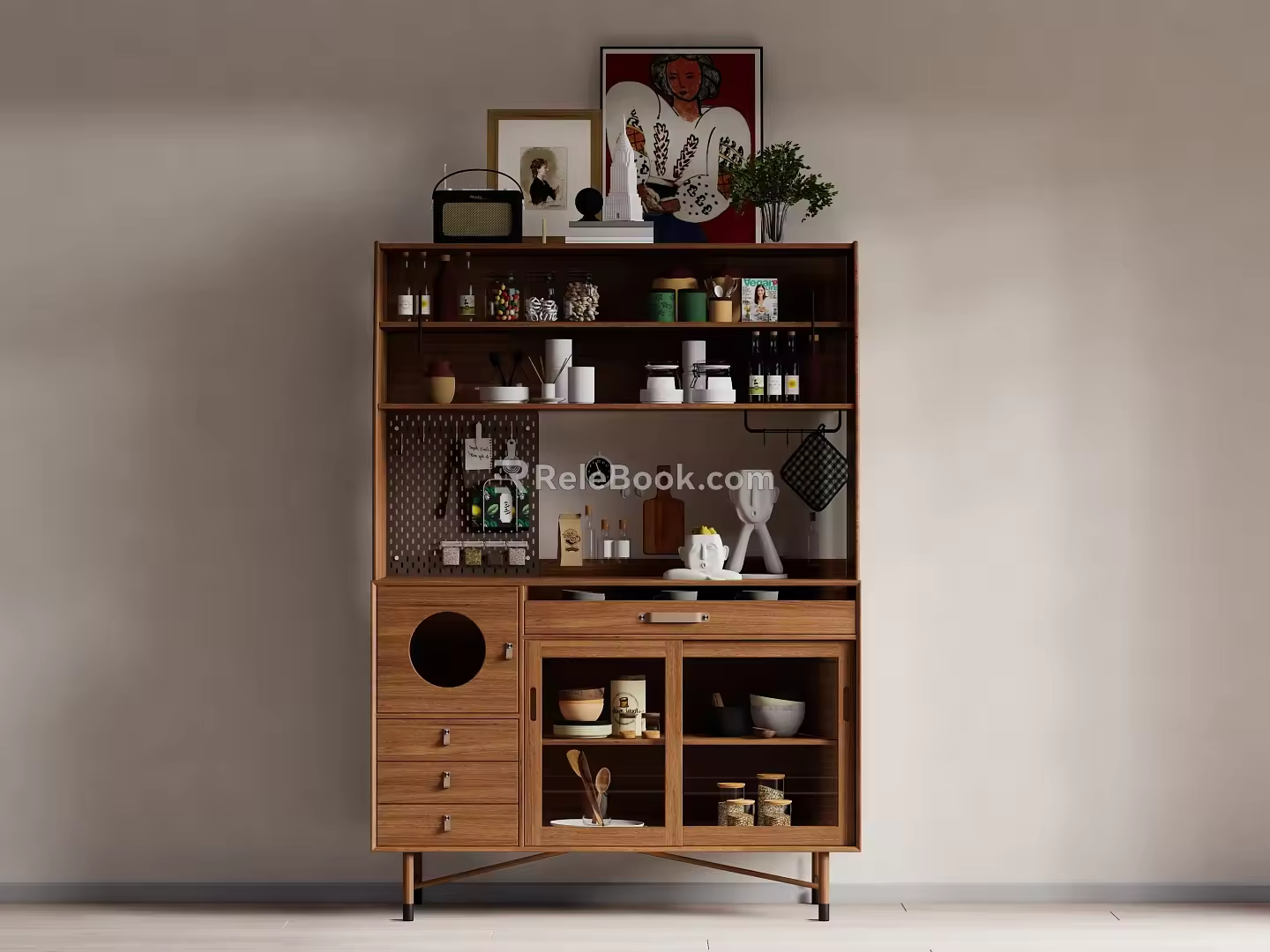 Sideboard Wood Style Sideboard 3d model