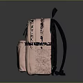 JanSport Pink Backpack with Yellow Diamond Logo Black Handles and Straps Side Mesh Pocket
