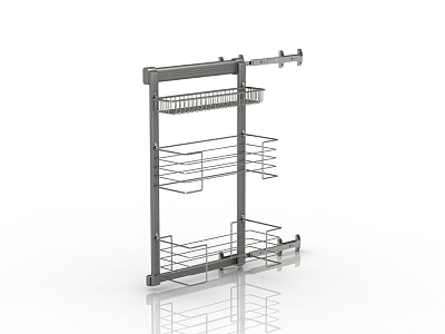 Modern storage rack seasoning rack 3d model