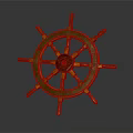 Classic Wooden Ship Wheel Essential For Traditional Water Vessels Navigation