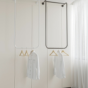 Modern Hanger Drying Rack Hanging Rod 3d model