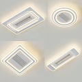 Modern Ceiling Lights With Various Shapes And Illumination 3d model