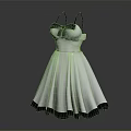 Stylish Women's Satin Spaghetti Strap Dress With Bow Detail And Flared Skirt