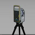 Leica Geosystems Laser Survey Instrument On Tripod With Yellow Gray Body And Circular Lens