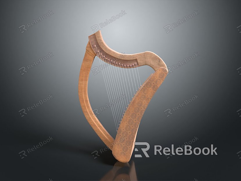 harp classical harp ancient harp western musical instrument western musical equipment western musical equipment music equipment model