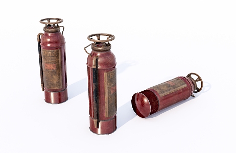 Modern fire extinguisher Old fire extinguisher 3d model