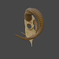 Decorative Ram Skull Taxidermy Mount For Wall Display And Home Decor