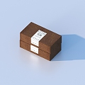 Box carton packing box 3d model