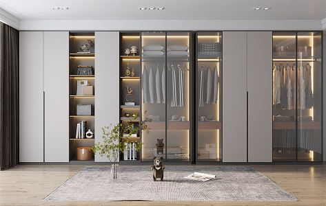 Modern wardrobe 3d model